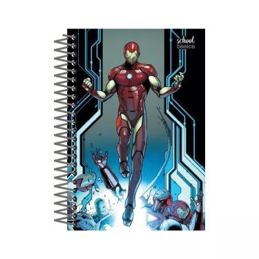 Imagem de Office Basics Caderno Universitário Homem de Ferro 1 Matéria 80 Folhas Espiral Capa Dura