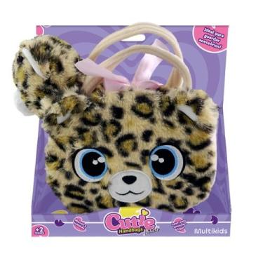 Imagem de Bolsa Pelúcia Cutie Handbags Deluxe Leopardo Multikids - BR2224