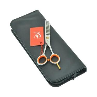 Imagem de Tesoura De Corte De Cabelo De Barbeiro De Aço Inoxidável 4 5 5 Polegad