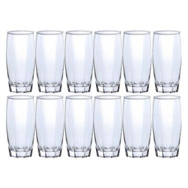 Imagem de Copo de Vidro Long Drink Transparente Florida 370ml 12 Unidade - CRIST