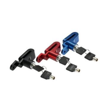 Imagem de Trava Moto Prata Disco Antifurto Universal Freio Cadeado - Alfa Parts