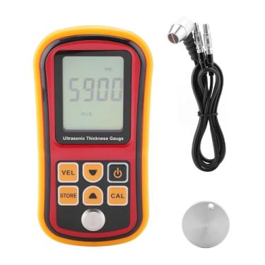 Imagem de GM100 Digital Ultrasonic Espessura Precise Auto Calibração Sound Velocity Medição Grande Display LCD Para Trabalho de Campo E Heights Testing Monitor Laranja