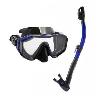 Imagem de Conjunto Máscara Snorkel Seco Mergulho, Sunset e Sk-dry - Fun Dive, Pr