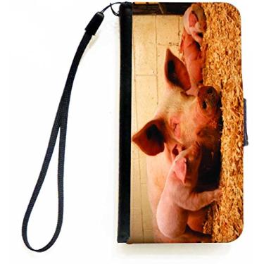 Imagem de Rikki Knight Capa carteira flip Pig in Sty com aba magnética para Apple iPhone 5c