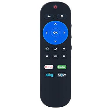 Imagem de Controle remoto de substituição aplicável para Element Roku TV E4AA50R-C E4SC4018RKU E2SW6518RKU E4SW5518RKU E4SW5017RKU E4FAA43R-C E1AA32R-G E1AA32R-T E2AA40R-T E4AA50R-T E2AA50R-T E2AA50R-T AA40R-G