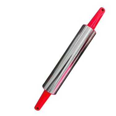 Imagem de Rolo De Massa Giratório Amassador De Pizza Pão Massas Macarrão Inox