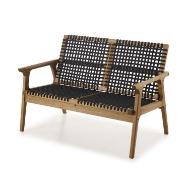 Imagem de Sofá Em Madeira 2 Lugares Traço Casa E Jardim Móveis Stain Jatobá