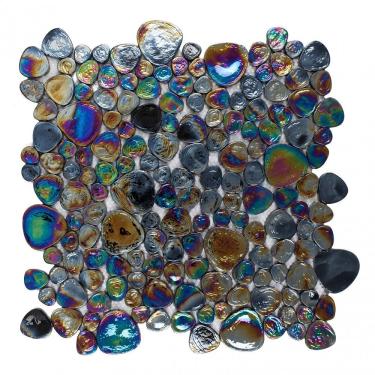 Imagem de Pastilha De Vidro Mesclada 30,3cm X 30,3cm Dalí Glass Mosaic (placas) Colorido/ Furta Cor