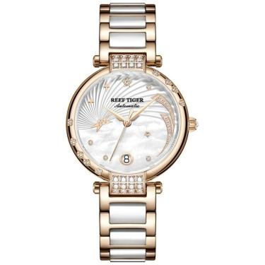 Imagem de Relógio Feminino Reef Tiger Rga1592-pwt à Prova D'água Branco