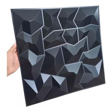 Imagem de Revestimento Em Pvc Parede Pcte C/50 Placas Decorativas De Ambiente