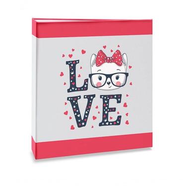Imagem de Álbum 200 Fotos 10x15 - Infantil Love Rosa Gatinha 182