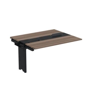 Imagem de Complemento De Mesa Plataforma Para Coworking Para 2 Pessoas 140x120 Walnut-preto