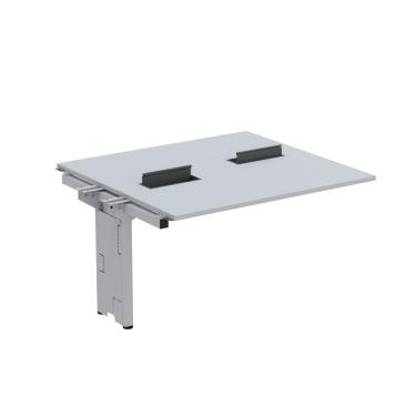 Imagem de Complemento De Mesa Plataforma Para Coworking Para 2 Pessoas 130x120 Cinza