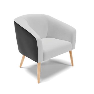 Imagem de Cadeira Sala De Jantar Pé Palito Natural Stella Pto/linho D03 - D'rossi Cor Cinza