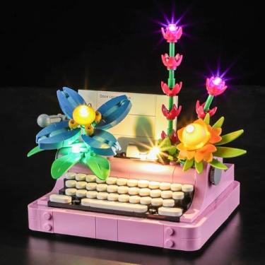 Imagem de MENZAVA LED Light Set Compatible with Lego 31169 Typewriter with Flowers Creator Building Blocks Model - Model Set NOT Included