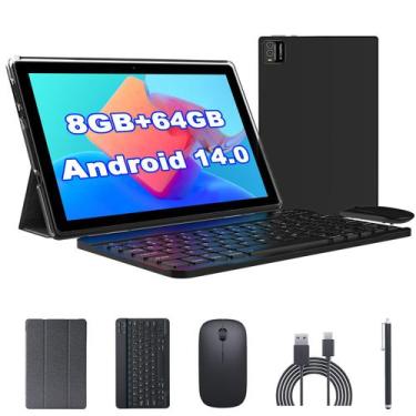 Imagem de Tablet COOPERS Android 14 2 em 1 de 10 polegadas 8 GB+64 GB+1 TB