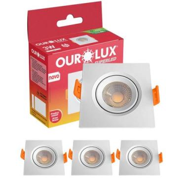 Imagem de 3 Mini Spot Superled de Embutir 3W Cor da Luz Branco Neutro 4000K Biv 