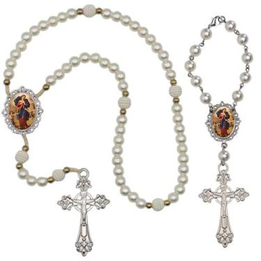 Imagem de Terco de Oraçao de Luxo com Terco de Carro Nossa Senhora Desatadora No