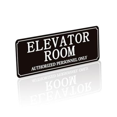 Imagem de Placa de porta de sala de elevador para negócios e casa, adesivo autoadesivo moderno de elevador mecânico para quarto, escritório, loja, apartamentos, hotéis