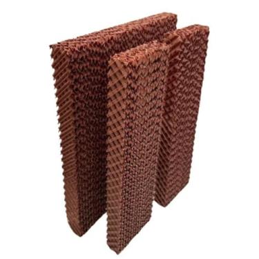 Imagem de Kit Colmeia Filtro para Climatizador, 3 Unidades, Compatível com 35/60/80 Litros, Celulose Canelada, 42x41cm