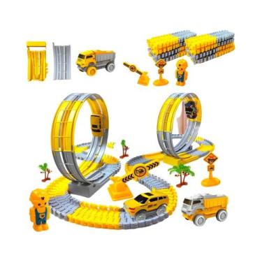 Imagem de Conjunto De Trem De Carro De Brinquedo De Pista Flexível Elétrica Infa
