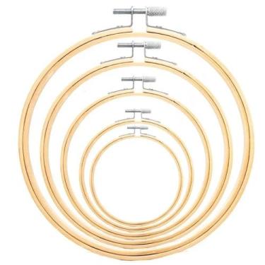 Imagem de Bastidores / Bastidor Bambu Com Tarraxa (Regulagem) Bordado Manual, Po