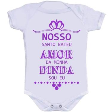 Imagem de Body Divertido - Nosso Santo Bateu Dinda F - KALUNDU KIDS, M