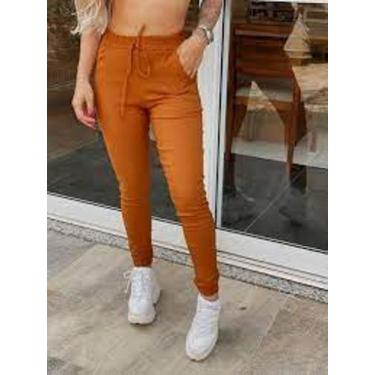 Imagem de Calça feminina jogger bengaline - Filo modas, Verde militar, M