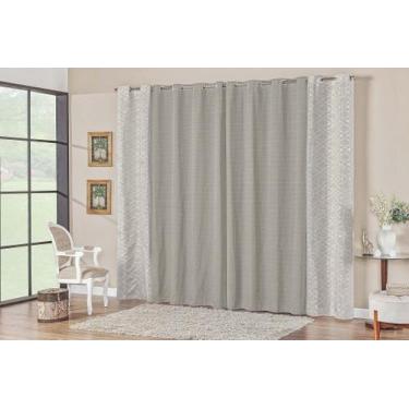 Imagem de Cortina Provence - Casa Artuz, Cinza, 2m