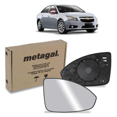 Imagem de Lente Retrovisor Com Base Cruze 14/16 Lado Direito Metagal