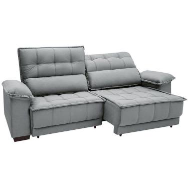 Imagem de Sofá Reclinável e Retrátil 2,54 m Linoforte Terraza