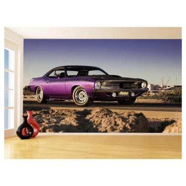 Imagem de Papel De Parede 3D Carro Antigo Clássico Vintage 3,5M Cxr27 - Você Dec