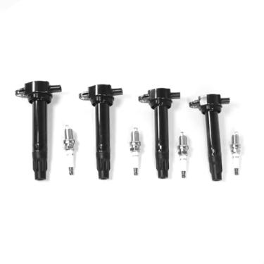 Imagem de yeedaky Pacote De 4 Bobinas Ignição Uf557 + Velas Zfr5Fgp Iridium Para Dodge Journey Caliber E Jeep Compass Patriot L4 2L 2.4L 2007-2013, Conjunto Oe# 5C1644 Cuf557 C1587 4606824Ab
