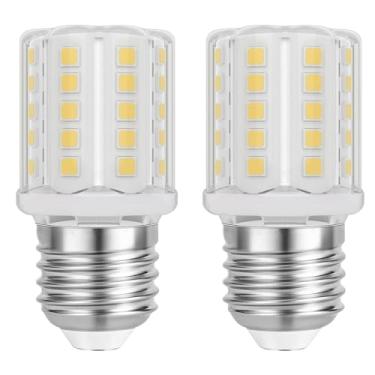 Imagem de LED Refrigerator Light Bulb 60W-100W Equivalent A15 Fridge Waterproof Bulbs E26 Base Energy Saving Appliance Freezer Light Bulb 120V Warm White 3000K 7W 1050Lm T10 Tubular Corn Bulb (2 Pack)