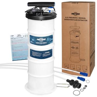 Imagem de FIRSTINFO A1102USY3 Patenteado 6,5L / 1,7 galão pneumático/extrator manual a vácuo de óleo | Bomba de troca de óleo | Tubo de 47 polegadas | Taiwan