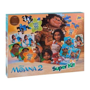 Imagem de Kit 3 Jogos Moana 2 Toyster Jak 3 em 1 