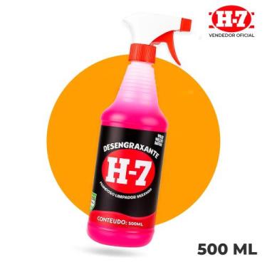 Imagem de Desengraxante H7 Original Removedor Multiuso H7, 500ml/Aplicador