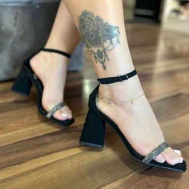 Imagem de Sandália Feminina Salto Geométrico 3720 - EXCLUSIVA, Egeu pink, 36
