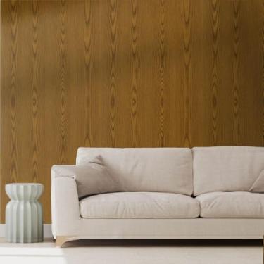 Imagem de Papel de Parede PREMIUM 5 metros = 1 Rolo de 5m X 45cm Madeira Rústica Escura Autoadesivo Sala, Quarto, Móveis