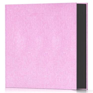 Imagem de popotop Álbum De Fotos 4X6 Com 600 Bolsos Para Presentes Casamento, Álbuns Capa Dura Linho, Aniversário Família, Férias Bebê