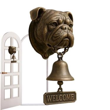 Imagem de Campainha De Porta | Sino de Boas-Vindas em Forma de Cão - Decoração de Parede de Carrilhão Temático Animal em Resina para Casa, Alpendre, Portão, Entrada, Negócios e Presentes