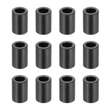 Imagem de PATIKIL Espaçadores de alumínio de 12 peças, espaçadores de metal de 5/16 x 1/2 de alumínio 3/4 L, bucha redonda não rosqueada para parafusos de 5/40.6 cm, preto