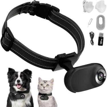 Imagem de Hd 1080p Cat Camera Collar Com Gravação De Vídeo Sem Fio Mini Sport Cam Câmeras De Ação Pequenas Câmera Corporal Para Suprimentos Para Animais De Estimação Ao Ar Livre Inoor Presente De Ani