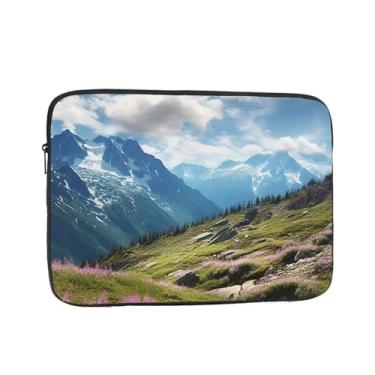 Imagem de Capa protetora para notebook Mountains de 10 polegadas à prova de choque, resistente à água, bolsa para computador portátil, para homens e mulheres