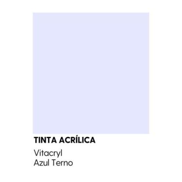 Imagem de Tinta Emborrachada Acetinada Azuis - Vitacryl, Azul Terno, 3,6 lts