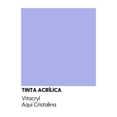 Imagem de Tinta Fosca Premium Azuis - Vitacryl, Aqua Cristalina, 3,6 lts