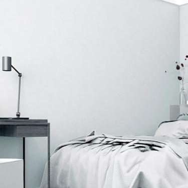 Imagem de ESSMOKO Papel de parede cinza claro não tecido não autoadesivo quarto sala de estar escritório papel de parede cinza claro 53 * 950 cm