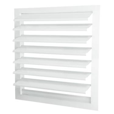 Imagem de PATIKIL Tampa de ventilação de alumínio de 40,6 x 40,6 cm, exaustor de veneziana, ventilação com persiana, grade quadrada de gravidade automática, tampa de ventilação de fechamento automático para