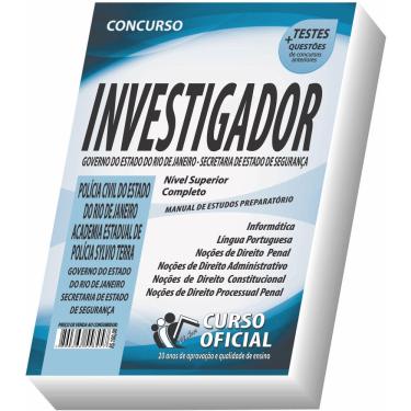 Imagem de Apostila Pc Rj Investigador Policial Curso Oficial