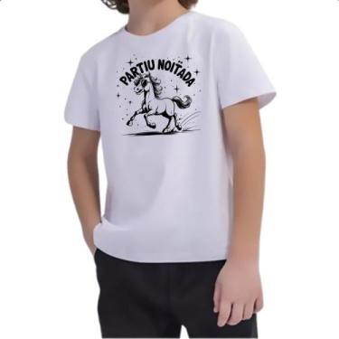 Imagem de Camiseta Infantil Partiu Noitada Cavalo - Alearts, 12
